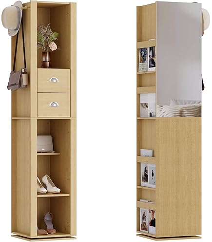 Amazon.co.jp: 昭和レトロ 松永工房 カンティーニュ 木製姿見 全身鏡