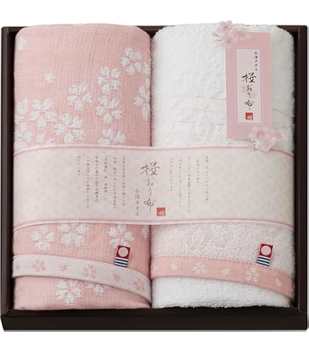Amazon｜今治タオル 今治謹製 さくら紋織 タオルセット ギフト 2枚組