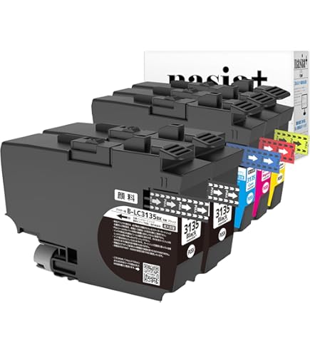 Amazon.co.jp: 【nasia+】 ブラザー用 LC3135 (PGBK/C/M/Y