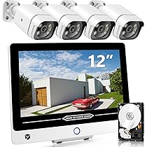Amazon.co.jp: 【最新500万画素】 防犯カメラ 屋外 POE給電 3K 12型