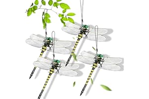 オニヤンマ「本物とそっくり」SNS話題人気 PVC材質 安全ピン付きストラップ付き 虫避け動物のプラモデル・模型 釣り 室内装飾 ベランダ 網戸 室内 登山 渓流釣り キャンプ アウトドア 屋外と屋内両用 (12cm-4)