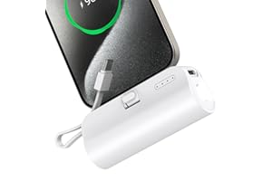 モバイルバッテリー iPhone モバイルバッテリー 超小型 軽量 5000mAh PSE認証済 持ち運び便利 コンパクト USB-Cコネクター内蔵 Type-C入力 2台同時充電 直接充電 残量表示 iPhone15 Pro Max 14 13 /