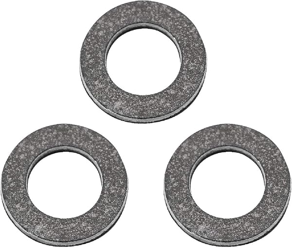 Daytona 95393 Motorcycle Drain Plug Washers, M8, 0.07 inch (1.7 mm) Thick, Drain Bolt Gaskets, Pack of 3 - 1
