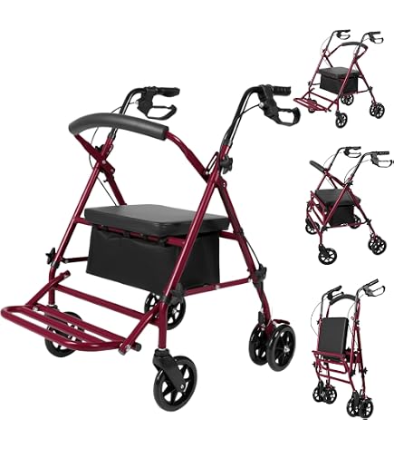 Amazon | 6輪歩行器 らくらくウォーカー ホップステップ SM-40 | 6輪