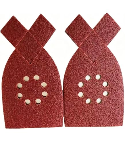 thumbnail image 2 of 160-Pack 5-Inch Sanding Discs – 8-Hole Hook & Loop Variety Grit – Red 2 of 3