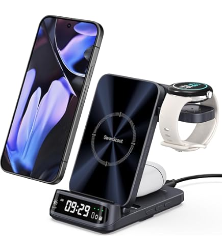 Amazon.co.jp: GLILAVOX 3in1 ワイヤレス充電器 Compatible with