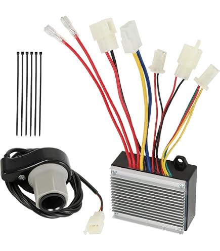AlveyTech ZK2400-DP-LD-ROHS (ZK2400-DP-FS-ROHS) Control Module with 4-Wire Throttle Connector for Razor E100/E125 (Versions 10+), E150, E175, and eSpark Scooters