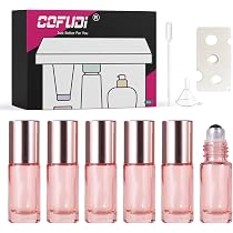 Amazon.co.jp: ロールオンボトル 5ml 6本セット 遮光瓶 ガラス アロマ