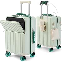 Amazon | [Yuweijie] スーツケース 拡張型 フロントオープン 機内