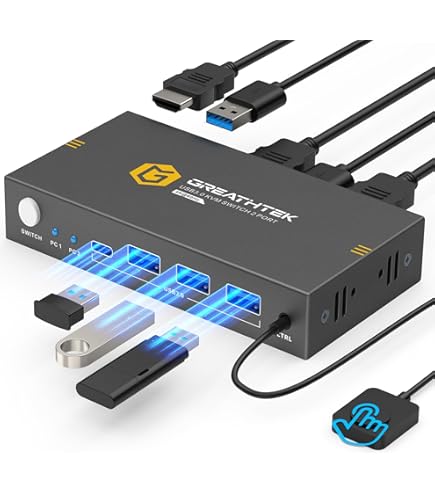 Amazon.co.jp: iBUFFALO パソコン自動切替器 BSKMR201 : パソコン