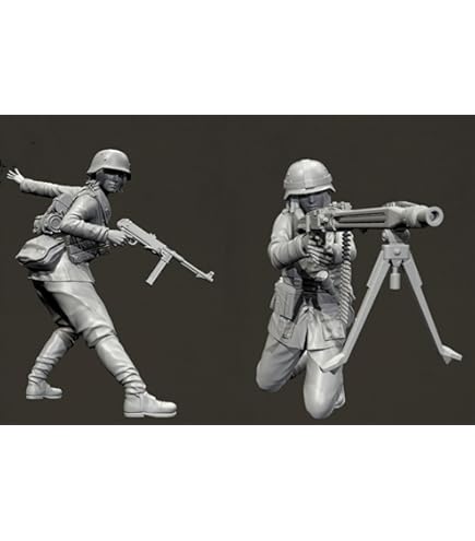 Amazon | 1/35 WWII アメリカ軍兵士 レジン製モデルキット 未塗装・未