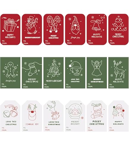 Amazon.co.jp: ギフトシール クリスマス アンティークサンタ 4種