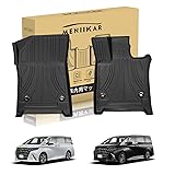 「MENIIKAR」トヨタ新型ALPHARD アルファード40系/ヴェルファイア40系専用のフロアマット。3Dカーマットが防水・防滑・防汚でTPE素材製。2023年〜現行最適化されたカスタム設計。 (1列目フロアマット)