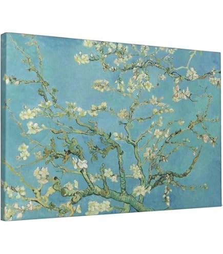 Amazon.co.jp: ガラスに咲くアーモンドの枝 16 枚の絵画 ヴィンセント