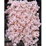 PARTY JOY 8pcs 47.2ft Artificial Cherry Blossom Flower Garland Hanging Vines for Spring Home Room Wedding Party Kawaii Decor 