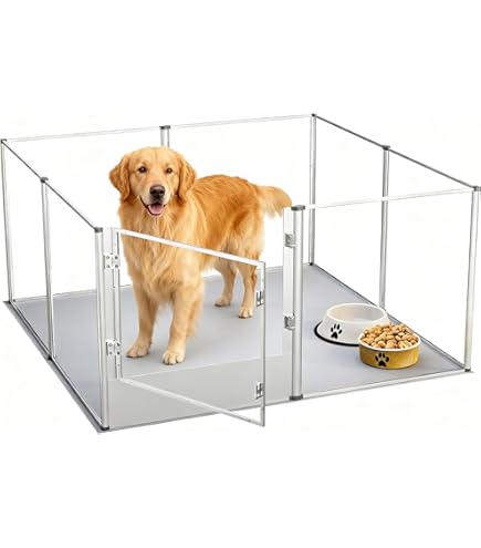 Amazon | HAKOPE 【圧迫感のないクリアサークル】 ペットサークル 犬