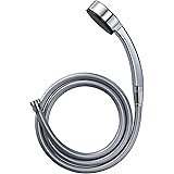 SANEI シャワーセット 節水25% メッキシャワヘッド メタリック調ホース1.6ⅿ アダプター付 PS3950-CTA-CC シルバー