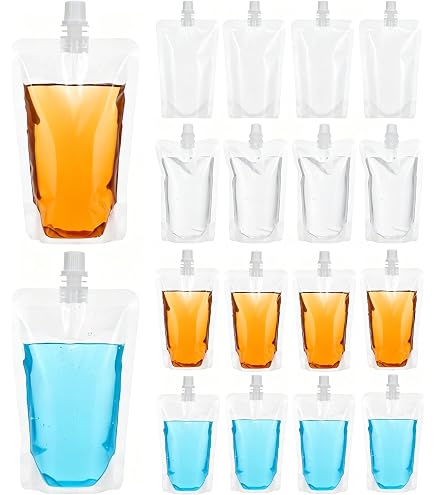 スパウトパウチ　クリアタイプ200ml 500枚　新品未使用 Amazon｜KazeSo スパウトパウチ 200個セット 透明 30ml〜500ml