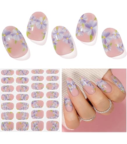 Amazon.co.jp: HERAXI ネイルシール 手の爪 20Pcs 爪やすり付き ネイル