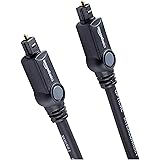 Amazon Basics Toslink Digital Optical Audio Cable, Multi-Channel, for Audio System, Sound Bar, Home Theatre, Gold-Plated Conn