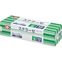 Amazon.co.jp: 白十字 ガーゼ ステラーゼ タイプIII 5×7.5cm 12折 100