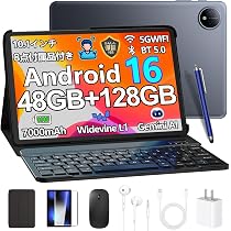 Amazon.co.jp: 【Android16 セット版 タブレット】P10 Android16 10