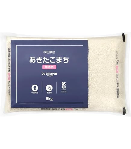 Amazon.co.jp: [Polished Rice] Akitakomachi, pre-washed, produced