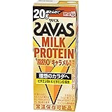 SAVAS(ザバス) MILK PROTEIN 脂肪0 キャラメル風味 200ml×24 たんぱく20g 明治 ミルクプロテイン