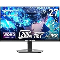 Amazon.co.jp: Minifire 27インチ ゲーミングモニター WQHD (2560x1440