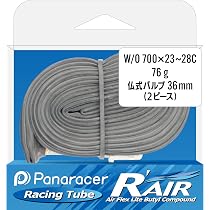 Amazon | パナレーサー(Panaracer) R'AIR 軽量チューブ W/O 700×23-28C