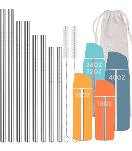 BOXOB 14pcs Replacement Parts For Owala Freesip, 3 Seal Gaskets Rings 3 Stoppers 6 Straws 1 Clamp 1 Straw Cleaning Brush Water Bottle Lid Replacement Accessories For Owala Freesip - View #9
