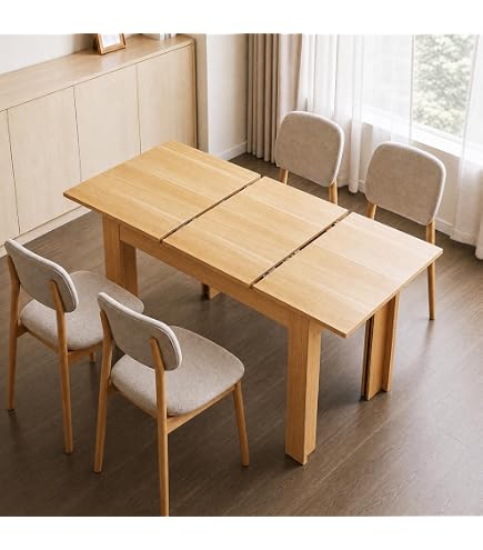 Amazon｜ニトリ 伸長式ダイニングテーブル 幅80-130cm ナチュラル