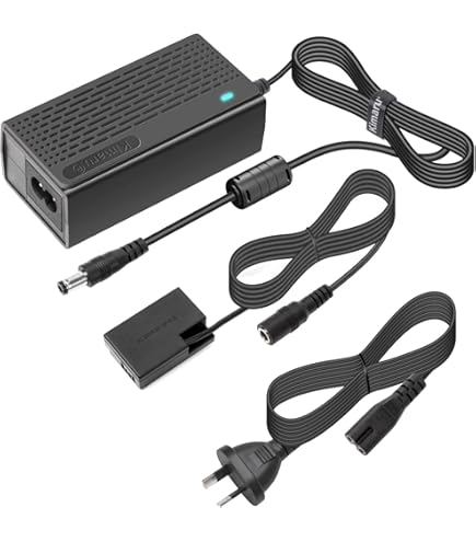 Glorich ACK-E18 Adattatore Di Alimentazione CA Sostituzione Per Fotocamera Canon EOS 200D, 750D, 800D, 77D, Rebel SL2, T6i, T6s, T7i, Kiss X8, Kiss X8i, 8000D SLR Cameras, Completamente Decodificato