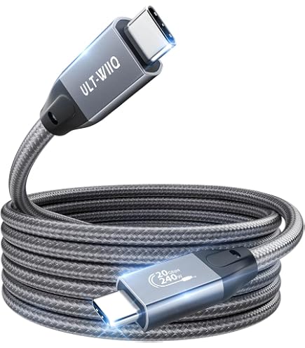 Cavo Alimentazione USB-C Per Monitor Portatile Lepow: Compatibile Con Z1, Z1 Pro, Z1 Gamut, Lite H1. Lunghezza 1,5m, Ricarica Rapida E Dati. - 4
