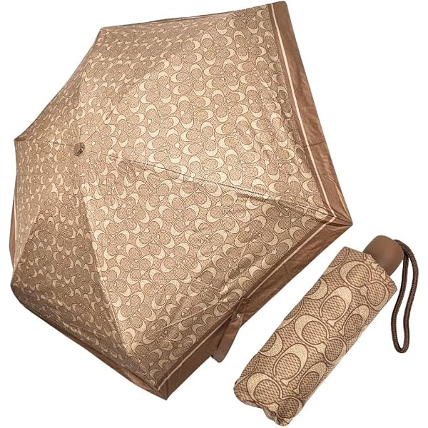 Amazon | COACH コーチ シグネチャー UVカット99% 晴雨兼用 日傘 ミニ