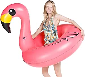 huge inflatable flamingo
