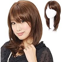 ☆美品☆耐熱人毛MIX☆八分スキン付き☆ショートウィッグ ☆栗色☆明るいカラー☆ 楽天市場】金髪 ショート ウィッグ 自然 ミセス フルウィッグ 全