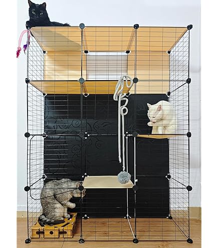 Amazon.co.jp: 猫 ケージ 多頭飼いおしゃれ 3段/4段/5段/6段,ステップ
