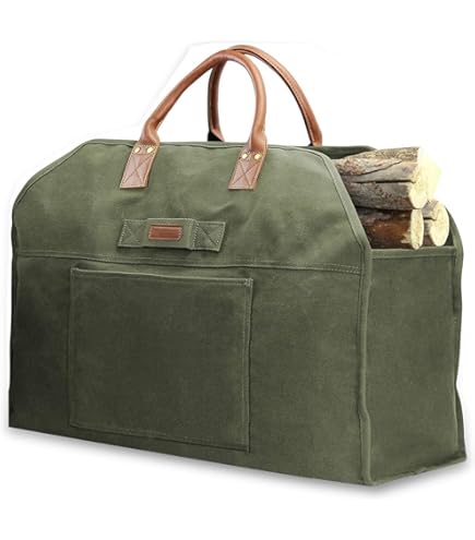 Amazon | [アッソブ] ALBERTON CANVAS FIRE WOOD BAG 薪バッグ