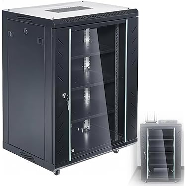 Amazon | サーバーラック 19インチ｜奥行可変・防犯ロック付