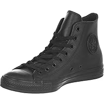 converse leather mono black
