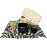 ヤマコー New茶器茶喜お抹茶セット 黒天目碗 80617 ブラック