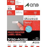 エーワン ラベルシール 150面 10シート 72150