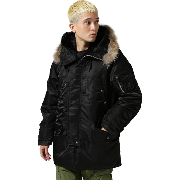 Amazon | 米軍 U.S.A.F N-3B VINTAGE フライトジャケット リアルファー