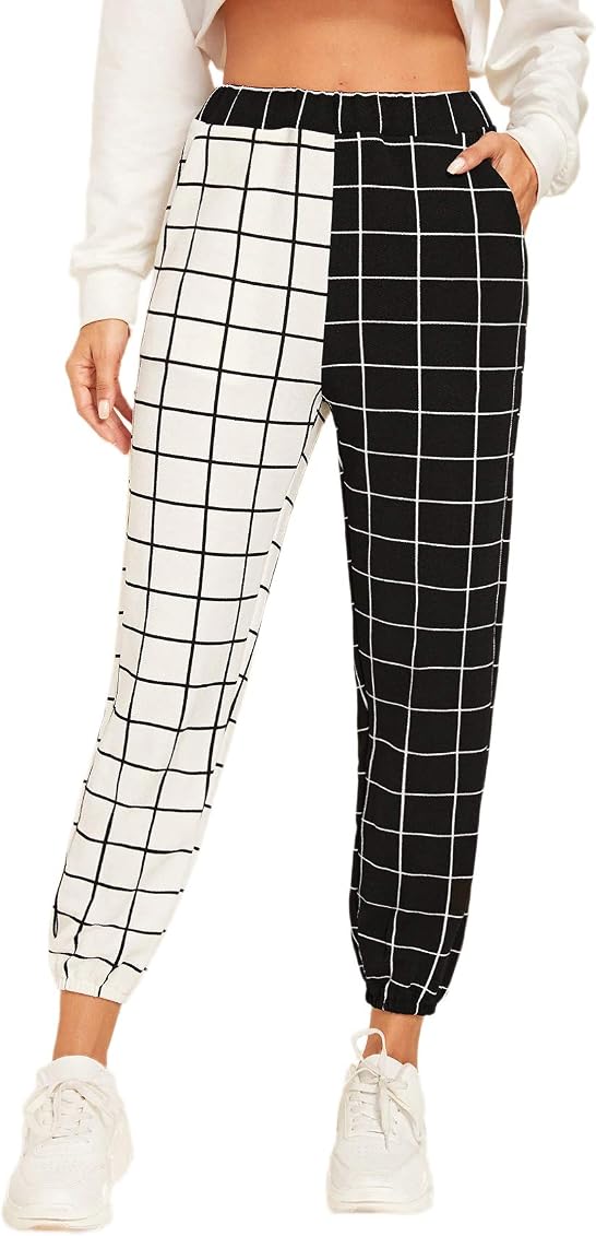 WDIRARA Women's Two Tone Plaid Print 