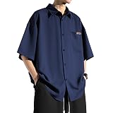 [Metakey] メンズ シャツ 半袖 夏服 無地 大きいサイズ カジュアル オシャレ おしゃれ ゆったり シンプル 軽い 柔らかい 人気 服 シャツ メンズ