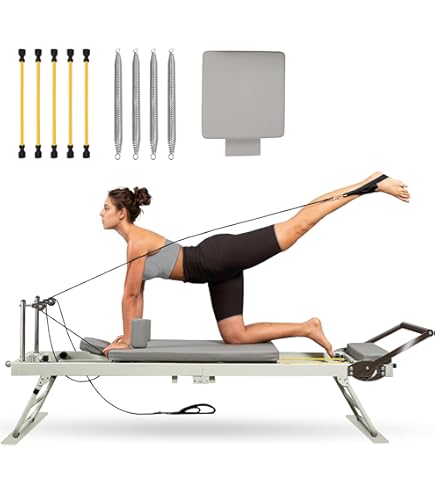 Amazon.co.jp: 《MJDIVA 折畳式木製ピラティスリフォーマー