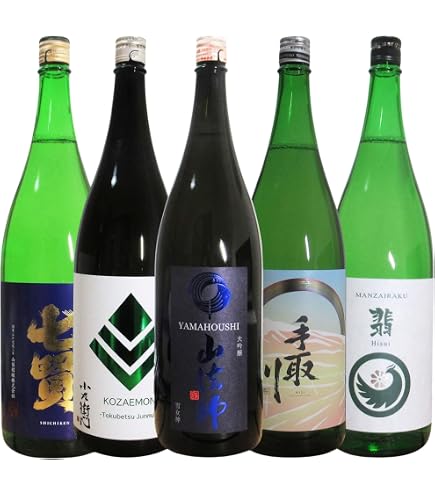 Amazon.co.jp: 日本酒 飲み比べ ギフト 純米吟醸 特別純米 地酒 1800ml