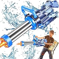 ガトリング型ウォーターガン Amazon | 電動ウォーターガン 2024 新ガトリング水鉄砲 模擬銃口