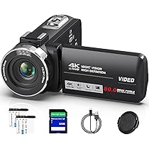 Amazon | ビデオカメラ 4K録画 8000万画素 YouTubeカメラ 3.0インチIPS